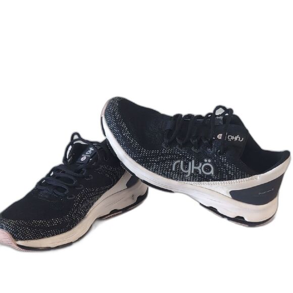 Ryka Women's Black and White Sneakers - Picture 5 of 9
